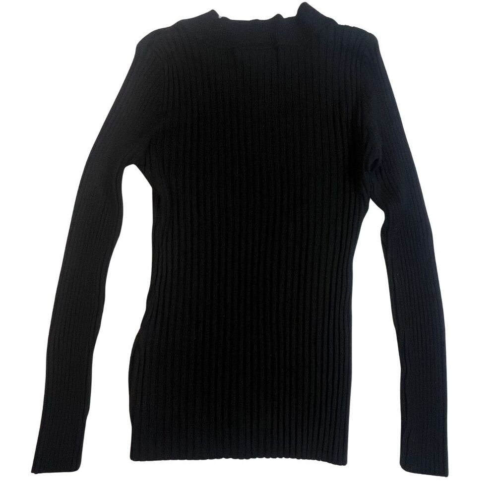 Hooked Up by IOT Sweater Juniors XL Rib Knit Preppy Classic Academic V Neck Top - Picture 2 of 13